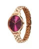 Titan Neo Quartz Analog Maroon Dial Rose Gold Metal Strap Watch For Women nu2648wm11