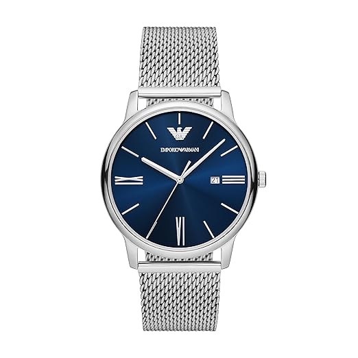 Emporio Armani Stainless Steel Analog Blue Dial Men Watch-AR11571