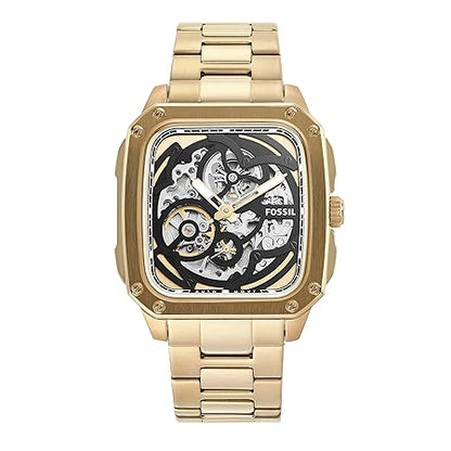 Fossil Inscription Analog Black Dial Men's Watch-ME3204