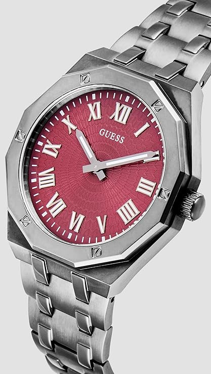 GUESS Asset Analog Watch for Men with Round Dial & Water Resistant Man's Wrist Watches - GW0575G5