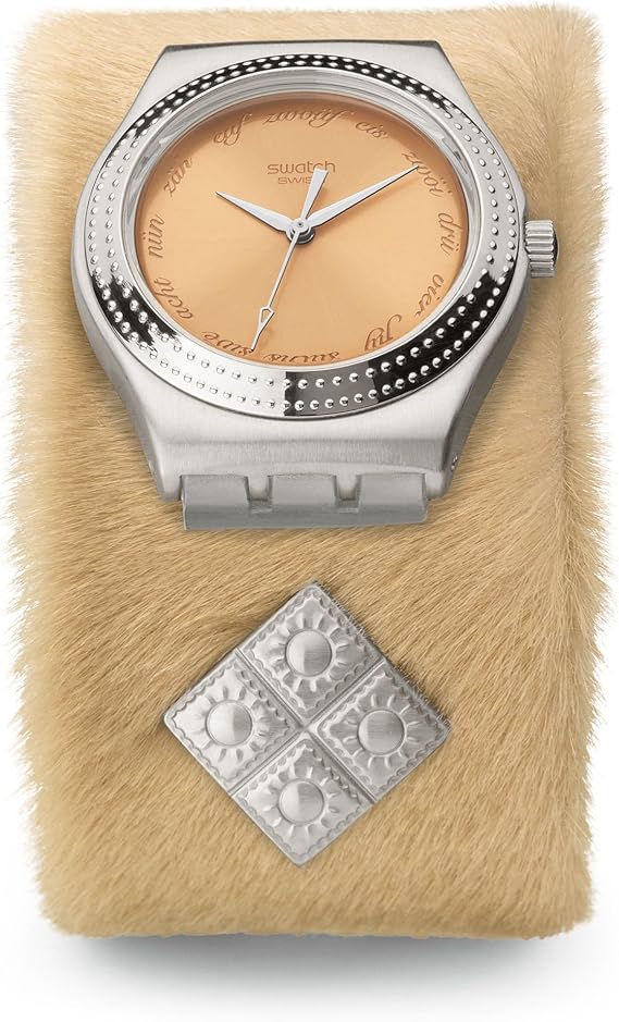 Swatch yls147 Women's Leather Strap Watch