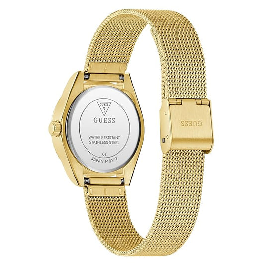 GUESS Mini Luna Champagne Round Dial Analog Women's Watch - GW0842L2