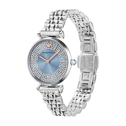 Emporio Armani Stainless Steel Analog Blue Dial Women Watch AR11594