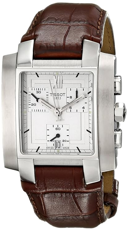 Tissot Men's T60151733 TXL Chronograph Brown Leather Watch
