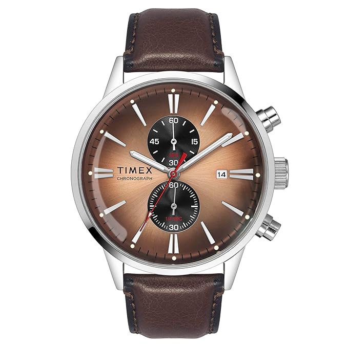 TIMEX Analog Watch for Men with Round Dial & Water Resistant Man's Wrist Watches - TWEG19930
