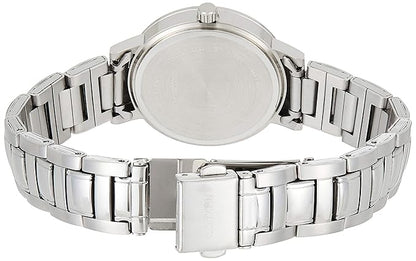 CITIZEN Stainless Steel Analog Blue Dial Women Watch-El3040-55L, Silver Band