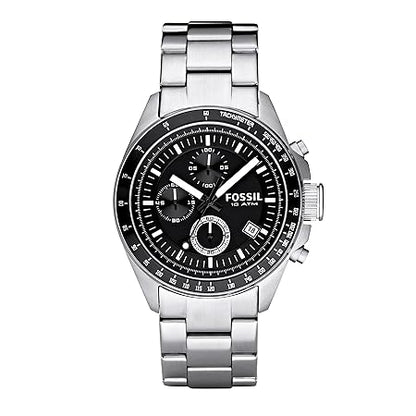 Fossil Decker Chronograph Analog Black Dial Men's Watch - CH2600IE
