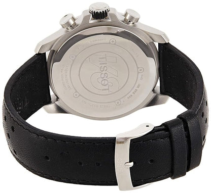Tissot Men's Stainless Steel Quartz Watch with Leather-Synthetic Strap Brown T1064171603200)