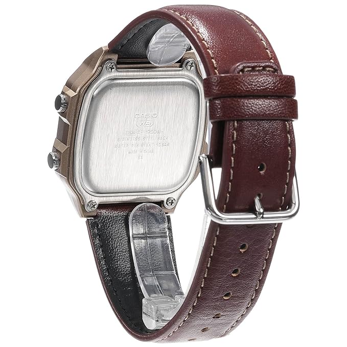 Casio Royal Unisex Adult AE-1200WHL-5AVEF (D383) Quartz Analog Dress Watch with Leather Strap