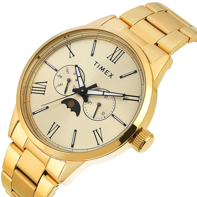 TIMEX Analog Watch for Men with Round Dial & Water Resistant Man's Wrist Watches - TWEG19945