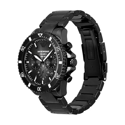 Emporio Armani Analog Gray Dial Men's Ceramic Watch-AR70010