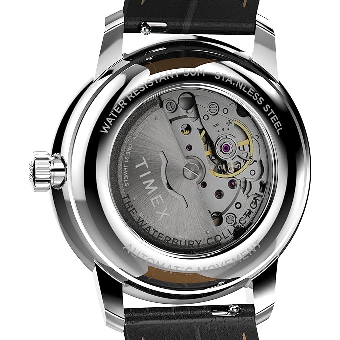 TIMEX Waterbury Metropolitan Mechanical Automatic Watch for Men TW2Y23000UJ