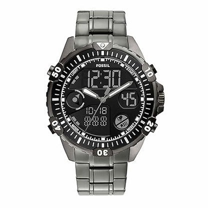 Fossil Garrett Analog-Digital Black Dial Men's Watch-FS5782