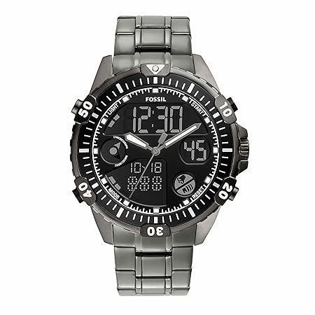 Fossil Garrett Analog-Digital Black Dial Men's Watch-FS5782