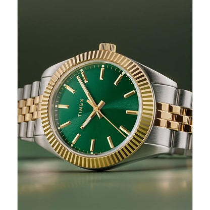 TIMEX Trend Legacy Analog Green Round Dial Women's Wrist Watch - TW2W87400IK
