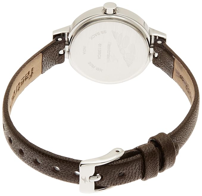 Fastrack Brown Dial Analogue Watch for Girls 6113SL04