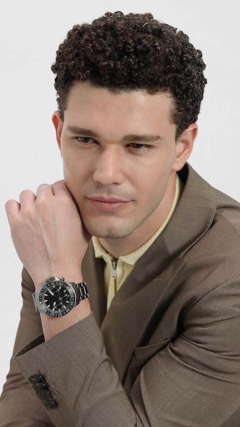 Fossil Men Stainless Steel Bannon Analog Gray Dial Watch-BQ2491