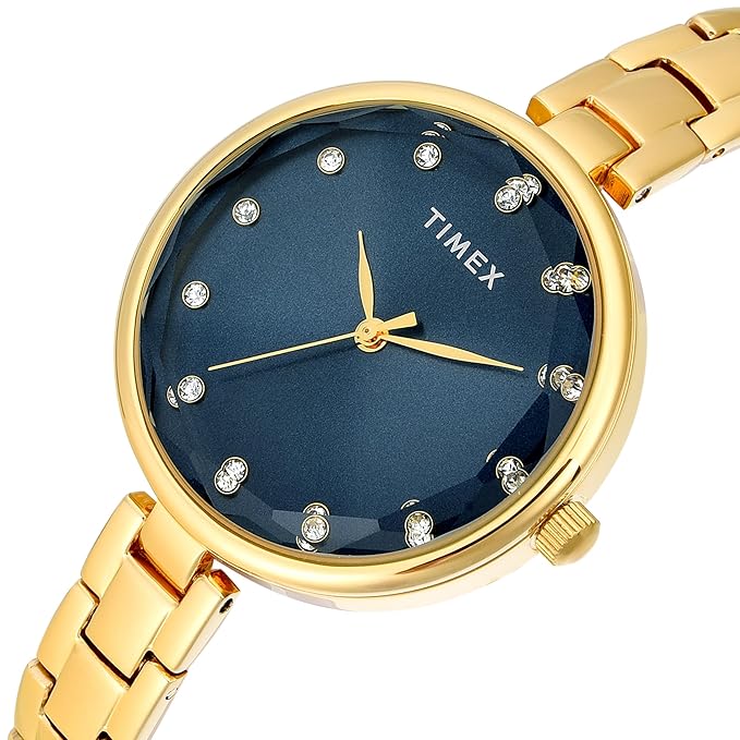 Timex Trendline Round 21mm Green Dial Analog Women Watch - TWEL21701