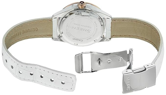 Casio Sheen Analog Rose Gold Dial Women's Watch - SHE-4510GL-9AUDR(SX079)