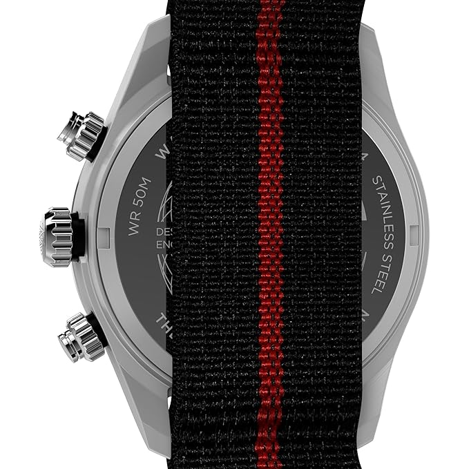 TIMEX Waterbury Heritage Analog Black Round Dial & Black Fabric Strap Band Water Resistant Men's Wrist Watch - TW2Y38900IK