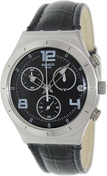 Swatch Irony Analog Black Dial Men's Watch - YCS569