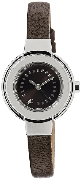 Fastrack Brown Dial Analogue Watch for Girls 6113SL04