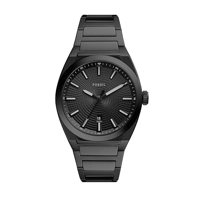 Fossil EVERETT 3 Hand FS5824 Men's Watch Black