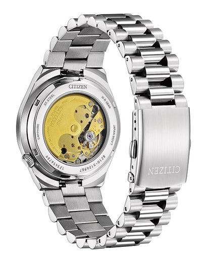 Citizen Stainless Steel Mens Automatic Gents Analog Watch - Tsuyosa Collection - Nj0150-56W, Dial-Color:Red, Band Color:Silver