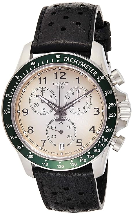 Tissot Men's Stainless Steel Quartz Watch with Leather-Synthetic Strap Brown T1064171603200)
