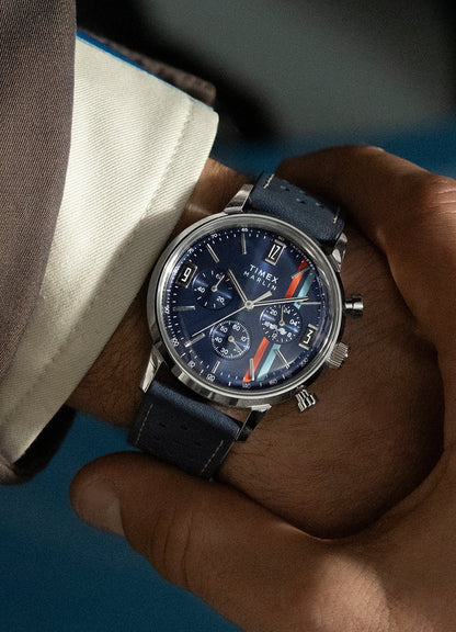 TIMEX Marlin Blue Round Dial Analog Men's Watch - TW2W99000UJ