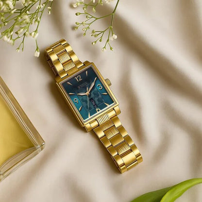 Titan Karishma Wedding Edit Analog with Day Date With Green Dial Two Toned Stainless Steel Strap Watch for Men 90024ym09