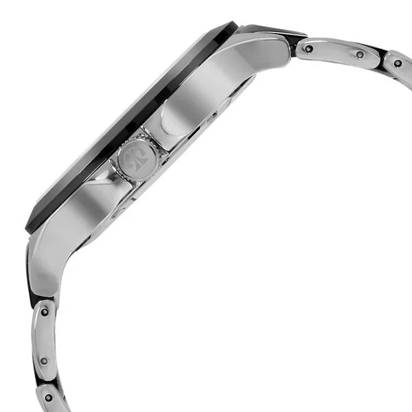 Titan Ceramics Black Dial Quartz Multifunction Stainless Steel and Ceramic Strap watch for Men nt90089kd01
