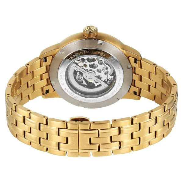 Titan Aurelian Concealed Automatic Analog Stainless Steel Strap Watch for Men 90110ym02