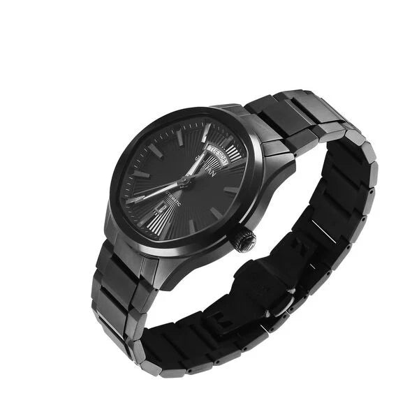 Titan Astral Concealed Automatic Analog with Black Dial Black Stainless Steel Strap Watch for Men - 90209NM01