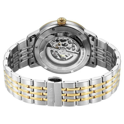 Titan Phoenix Skeletal Automatic Analog with Silver Dial, Gold & Steel Strap Watch for Men 90223bm01 Men's Watch