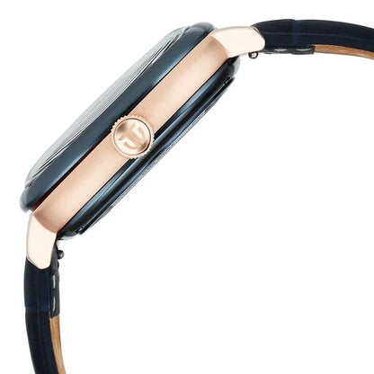 Titan Vintage Concealed Automatic Analog with Blue Dial Blue Leather Strap Watch for Men 90225kl02