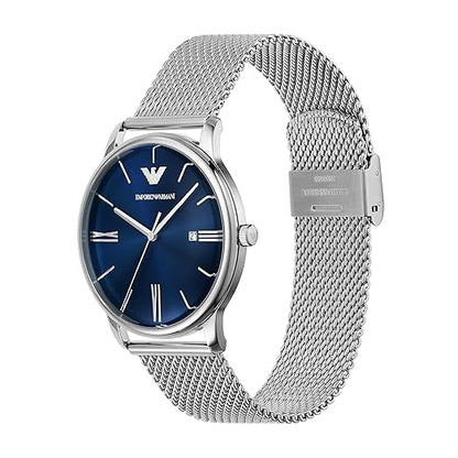 Emporio Armani Stainless Steel Analog Blue Dial Men Watch-AR11571