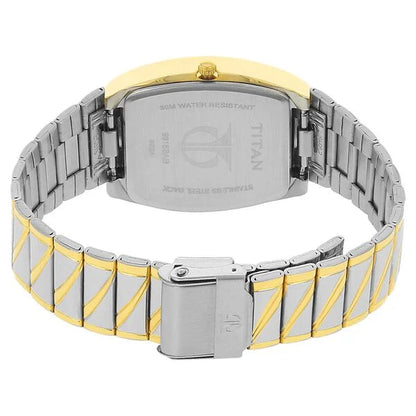 Titan Analog with Date White Dial Stainless Steel Strap watch for Men nu9315bm01