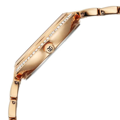 Titan Eternal Quartz Analog Pink Dial Rose Gold Metal Strap Watch For Women 95187wm01