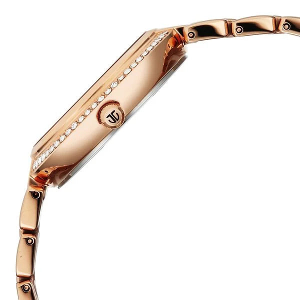 Titan Eternal Quartz Analog Off White Dial Rose Gold Metal Strap Watch For Women 95187wm02