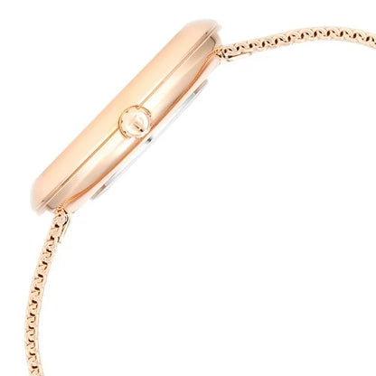 Titan Glitz Rose Gold Dial Stainless Steel Strap Watch for Women ns95210wm01