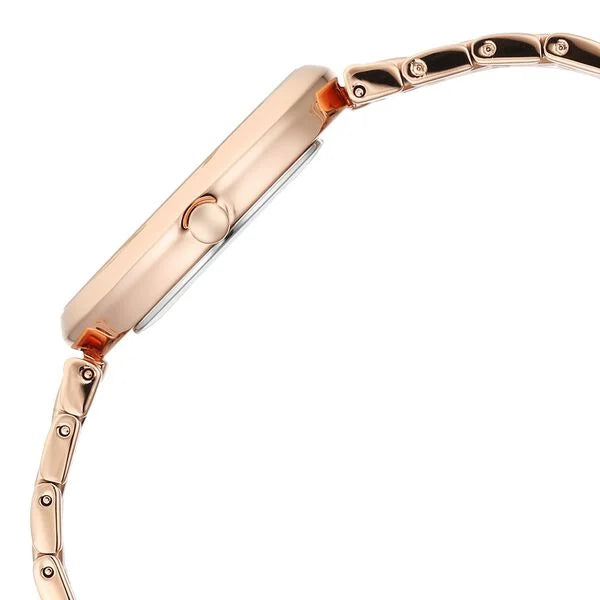 Titan Raga Memoirs Quartz Analog Mother Of Pearl Dial Rose Gold Metal Strap Oval Shaped Watch For Women nt95258wm01f