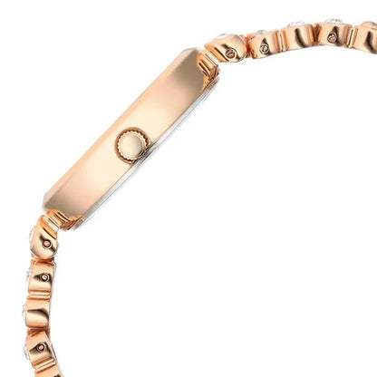 Titan Raga Showstopper Quartz Analog Rose Gold Dial Metal Strap Watch for Women nu95262wm01