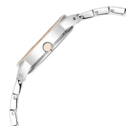 Titan Raga Showstopper Quartz Analog Purple Dial Two Toned Metal Strap Watch For Women nt95281km01
