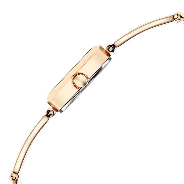 Titan Raga Ethereal Quartz Analog White Mother Of Pearl Dial Rose Gold Stainless Steel Strap Watch For Women nu95300wm01
