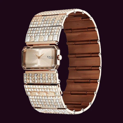 Titan Raga Cocktails Quartz Analog Rose Gold Dial Stainless Steel Strap Watch For Women