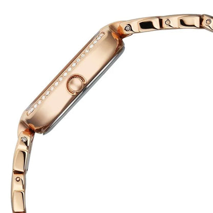Titan Raga Showstopper Quartz Analog Rose Gold Dial Rose Gold Metal Strap Watch For Women NU95347WM01