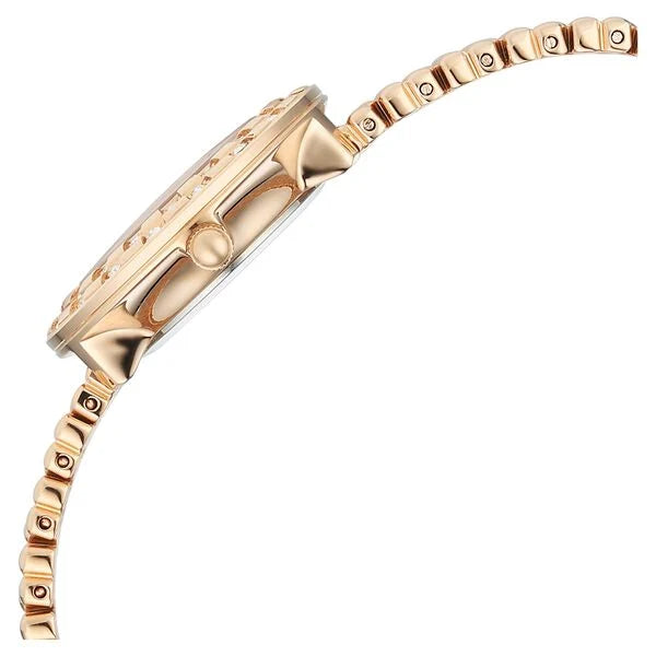 Titan Raga Showstopper Quartz Analog Rose Gold Dial Metal Strap Watch For Women nu95350wm01