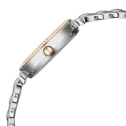 Titan Raga Showstopper Quartz Analog Rose Gold Dial Two Toned Metal Strap Watch For Women nu95357km01