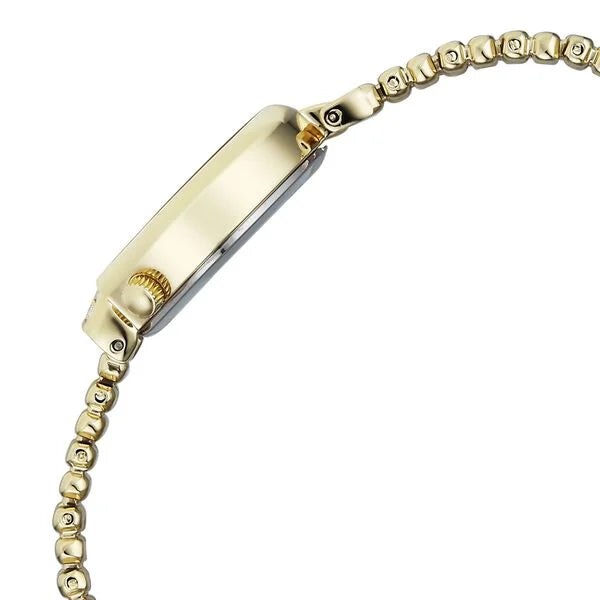 Titan Raga Spotlight Quartz Analog White Dial Golden Metal Strap Watch For Women 95432ym01
